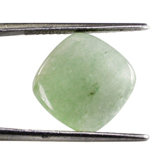 GREEN AVENTURINE LENTIL CUSHION (LITE) 14MM 7.00 Cts.