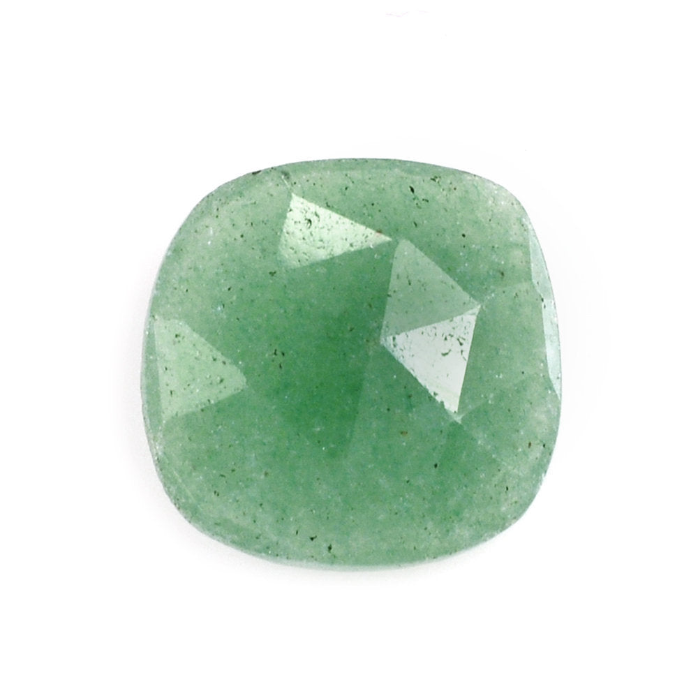 GREEN AVENTURINE ROSE CUT BRIOLETTE CUSHION (MEDIUM) 10.50MM 2.80 Cts.