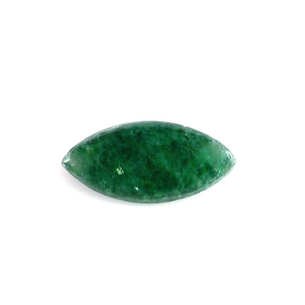 GREEN AVENTURINE MARQUISE CAB (WITH FROSTED BOTTOM) 8.55X4MM 0.65 Cts.