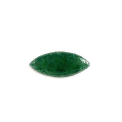 GREEN AVENTURINE MARQUISE CAB (WITH FROSTED BOTTOM) 8.50X3.50MM 0.51 Cts.