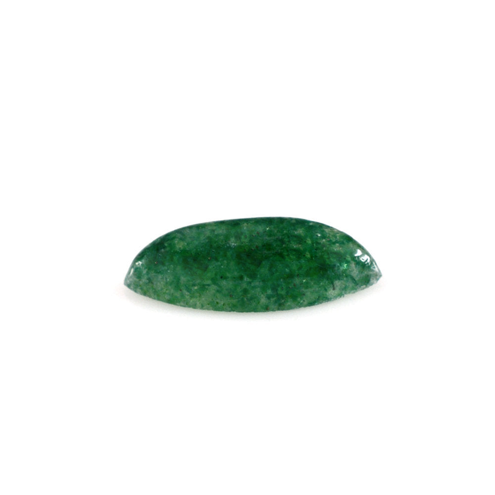 GREEN AVENTURINE MARQUISE CAB (WITH FROSTED BOTTOM) 8.50X3.50MM 0.51 Cts.