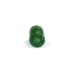 GREEN AVENTURINE PLAIN TUBE (FULL DRILL) (DARK) 5X3MM 0.49 Cts.