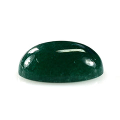 GREEN AVENTURINE PLAIN OVAL CAB (DARK) 14X10MM 5.90 Cts.