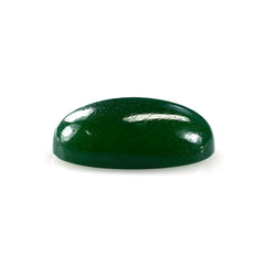 GREEN AVENTURINE PLAIN OVAL CAB (DARK) 11X15.90MM 7.65 Cts.