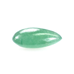 GREEN AVENTURINE PLAIN LENTIL PEAR (MEDIUM) 10X7MM 1.70 Cts.