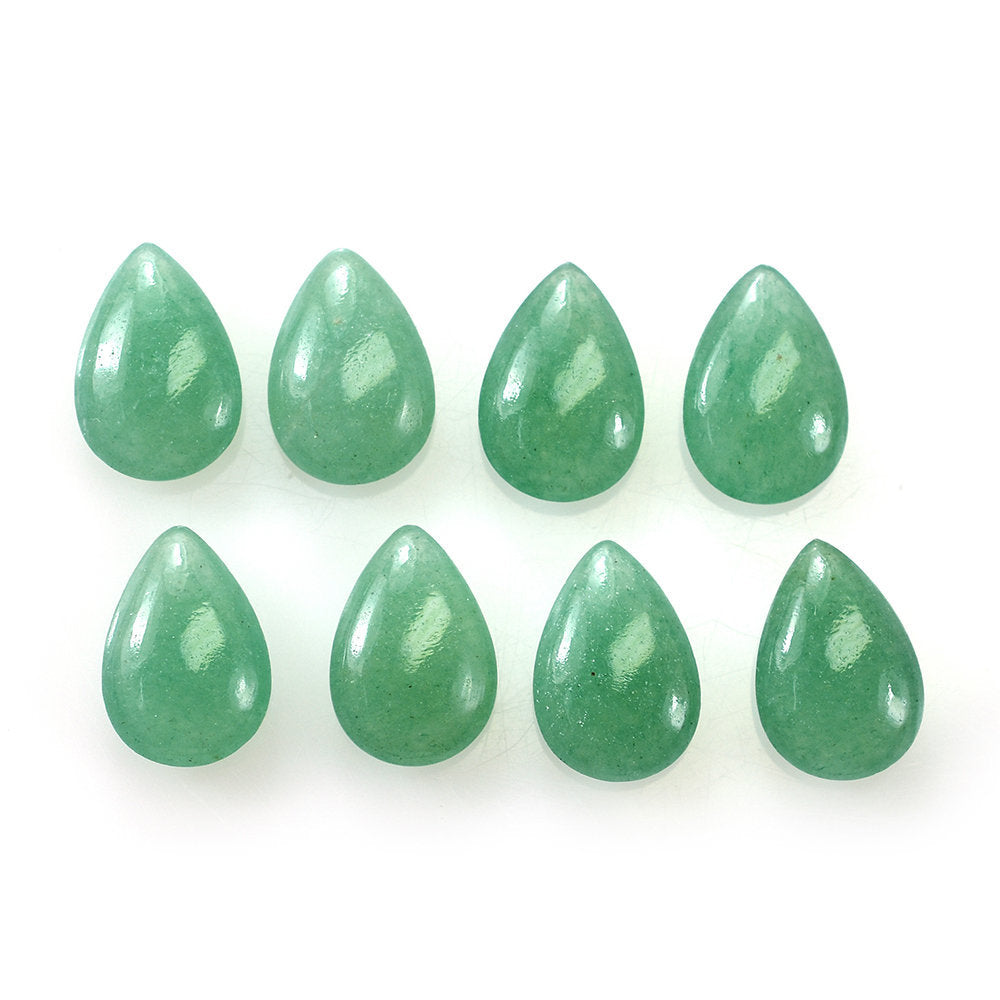 GREEN AVENTURINE PLAIN LENTIL PEAR 12X8.20MM 2.51 Cts.