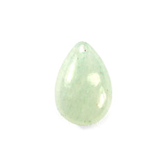 GREEN AVENTURINE PLAIN LENTIL PEAR (LIGHT) 9X6MM 1.16 Cts.