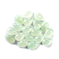 GREEN AVENTURINE PLAIN LENTIL PEAR (LIGHT) 9X6MM 1.16 Cts.