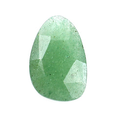 GREEN AVENTURINE ROSE CUT BRIOLETTE PEARISH 12X8MM (MEDIUM) 2.20 Cts.