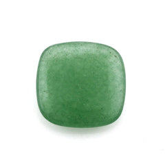 GREEN AVENTURINE QUARTZ LENTIL CUSHION (MEDIUM) 14MM 6.83 Cts.