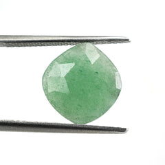 GREEN AVENTURINE QUARTZ ROSE CUT BRIOLETTE FANCY SHAPE (MEDIUM) 12MM 2.90 Cts.