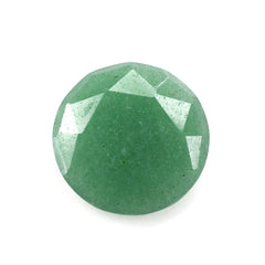 GREEN AVENTURINE QUARTZ ROSE CUT BRIOLETTE ROUND (MEDIUM) 15MM 7.10 Cts.