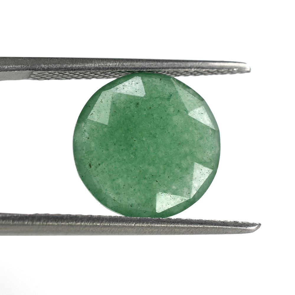 GREEN AVENTURINE QUARTZ ROSE CUT BRIOLETTE ROUND (MEDIUM) 12MM 3.90 Cts.