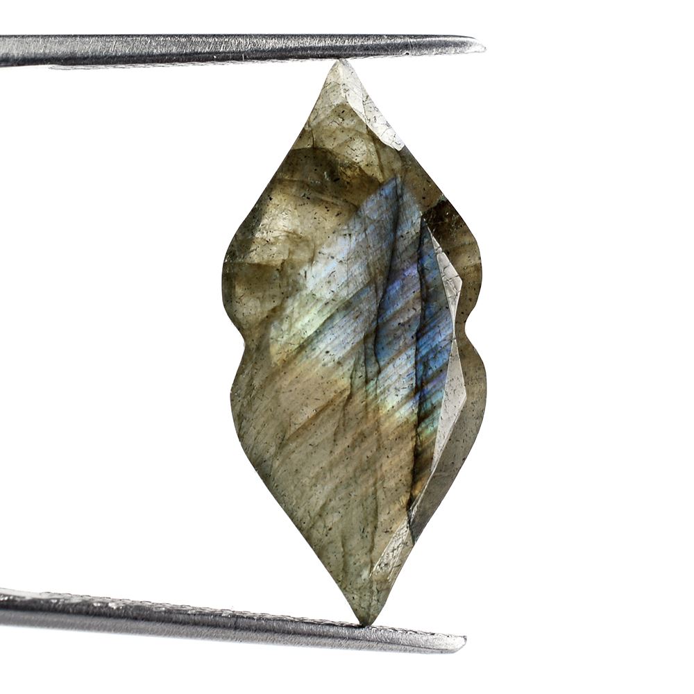 LABRADORITE BOTH SIDE TABLE CUT LIPS 24X11MM 7.22 Cts.