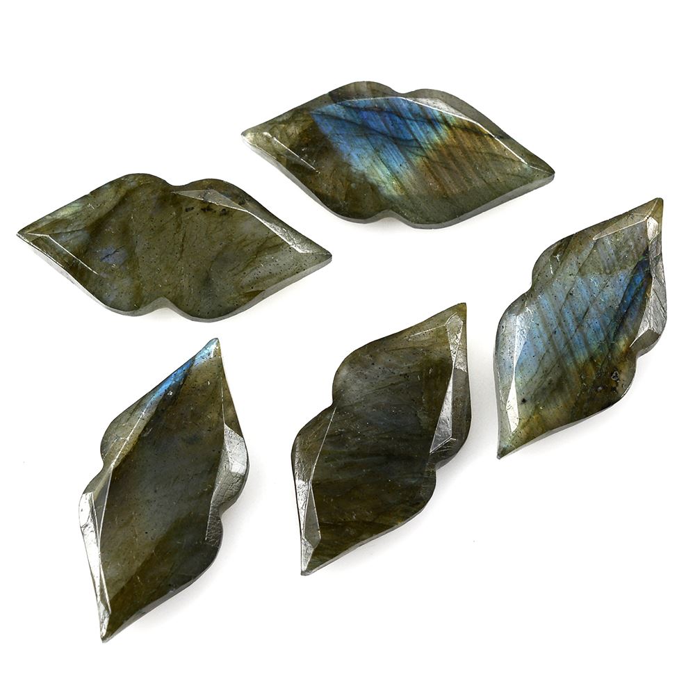 LABRADORITE BOTH SIDE TABLE CUT LIPS 24X11MM 7.22 Cts.