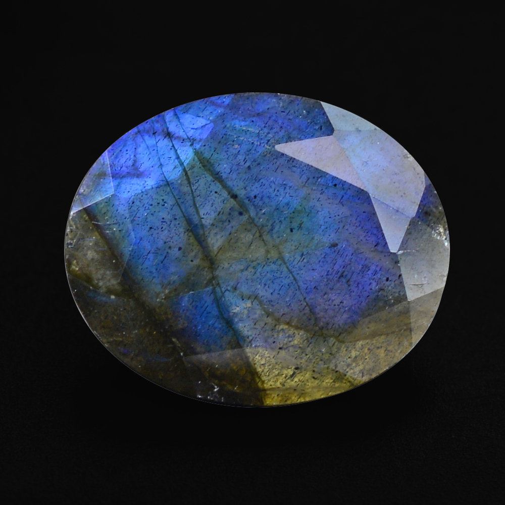 GREY LABRADORITE CUT OVAL (SUPER) 11X9MM 3.27 Cts.