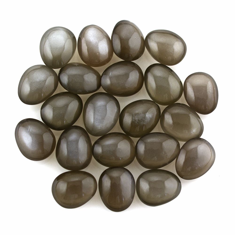 GREY MOONSTONE LENTIL FANCY SHAPE 9X7MM 1.76 Cts.