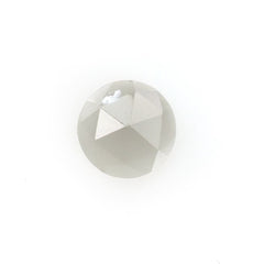 MOONSTONE GREY ROSE CUT ROUND CAB (GREY MEDIUM) (OPAQUE) 4.00 MM 0.23 Cts.