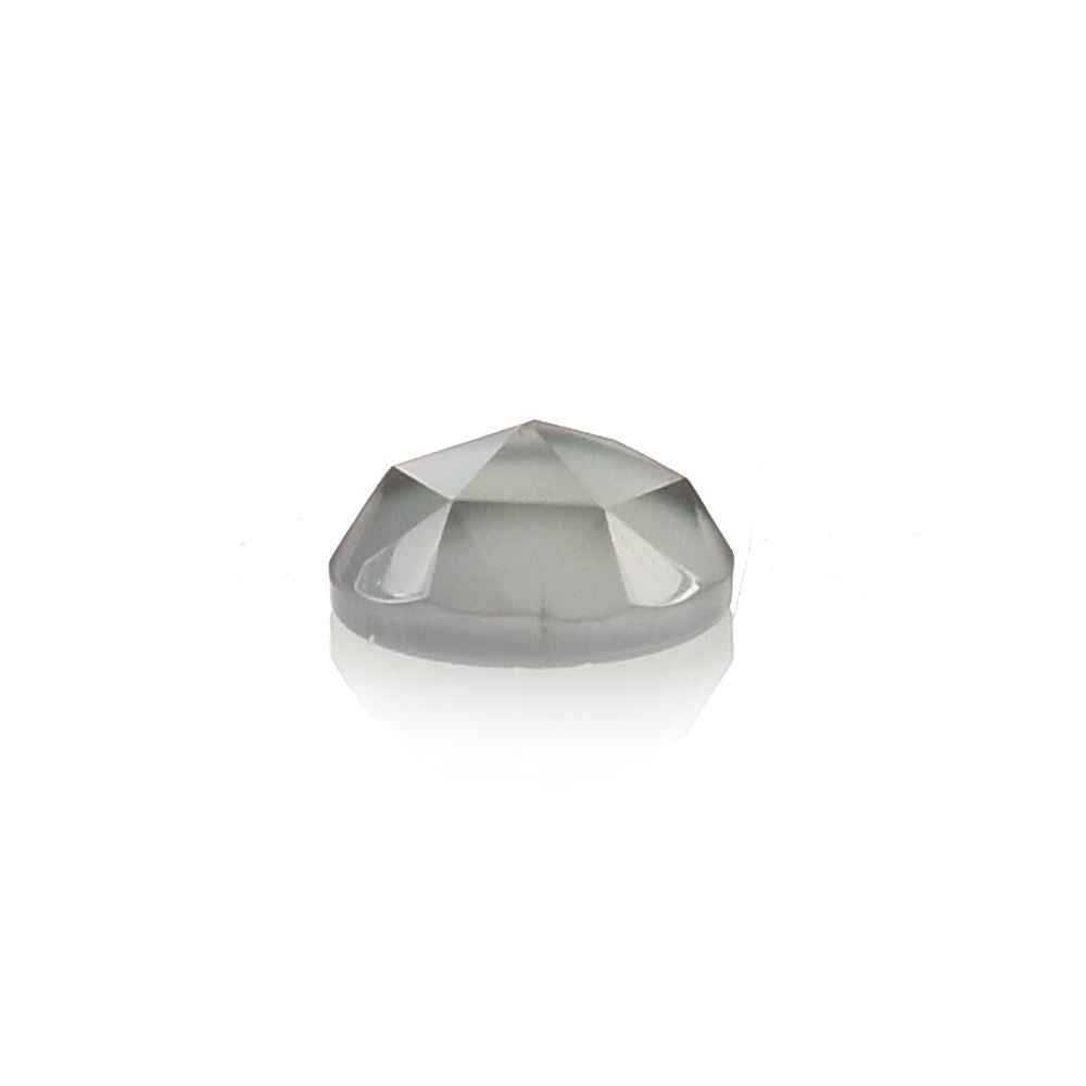 MOONSTONE GREY ROSE CUT ROUND CAB (GREY MEDIUM) (OPAQUE) 4.00 MM 0.23 Cts.