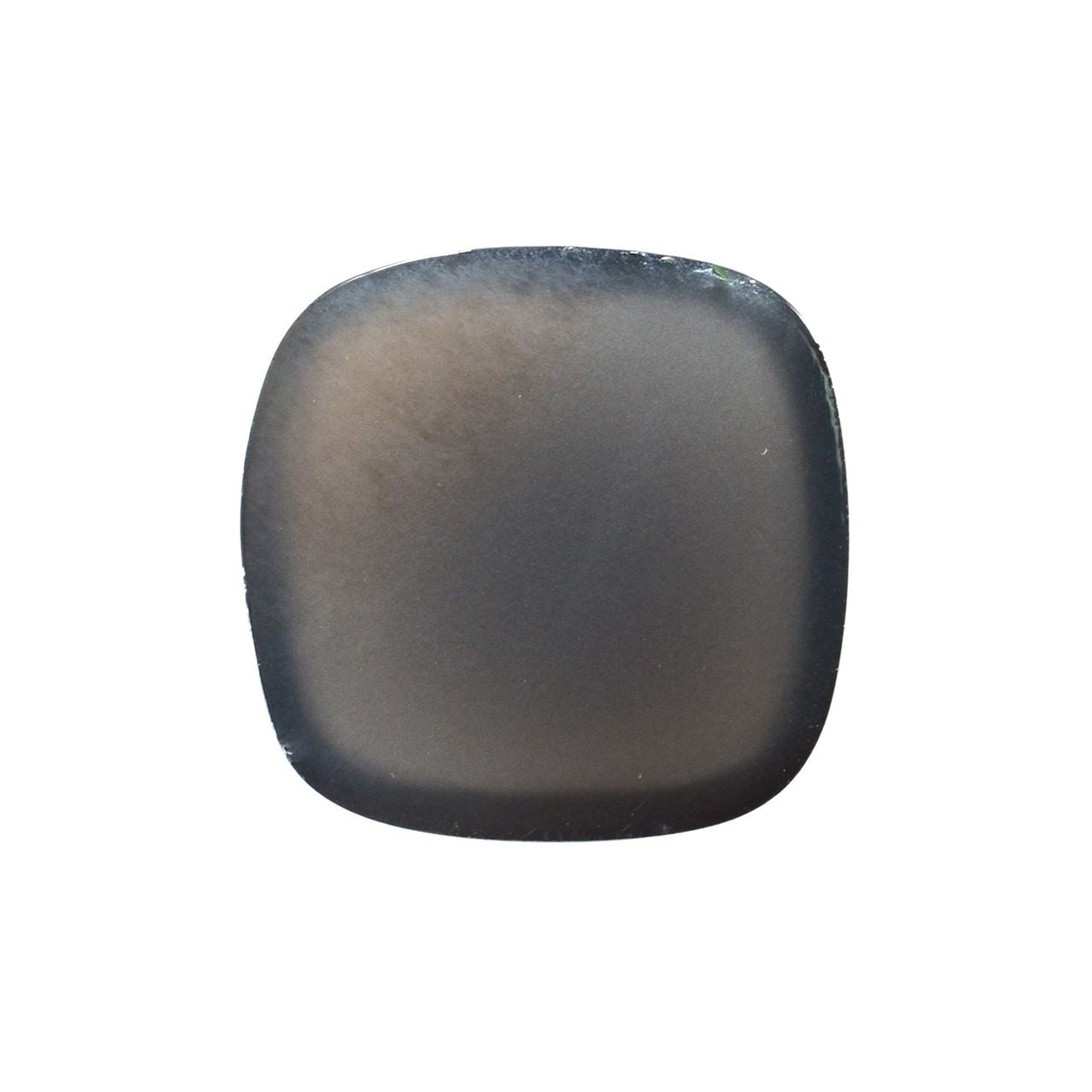 GREY MOONSTONE PLAIN CUSHION SRC CAB (VERY DARK)(OPAQUE)(CLEAN) 14.00X14.00 MM 7.45 Cts.