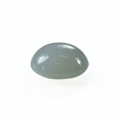 GREY MOONSTONE CURVED ROUND CAB (SILVER GREY LIGHT)(OPAQUE)(CLEAN) 10.80X10.80 MM 4.73 Cts.