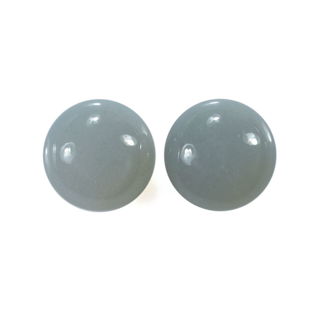 GREY MOONSTONE CURVED ROUND CAB (SILVER GREY LIGHT)(OPAQUE)(CLEAN) 10.80X10.80 MM 4.73 Cts.