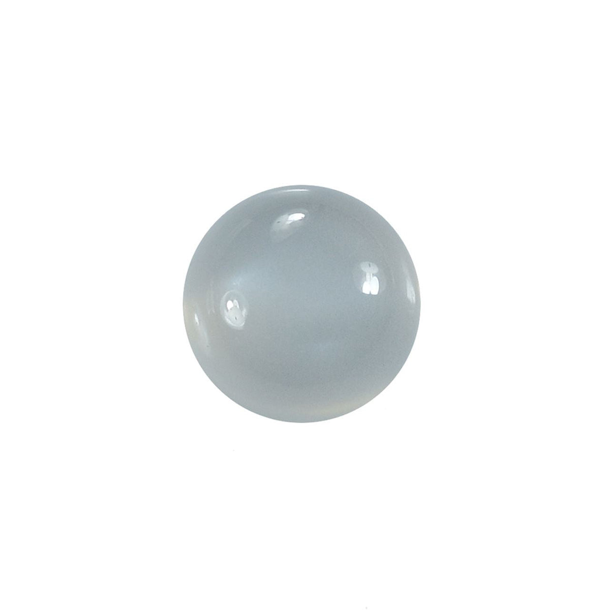 GREY MOONSTONE PLAIN ROUND CAB (SILVER GREY LIGHT)(OPAQUE)(CLEAN) 5.00X5.00 MM 0.51 Cts.