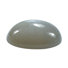 GREY MOONSTONE PLAIN OVAL CAB (SILVER GREY MEDIUM)16.00X12.00 MM 8.49 Cts.