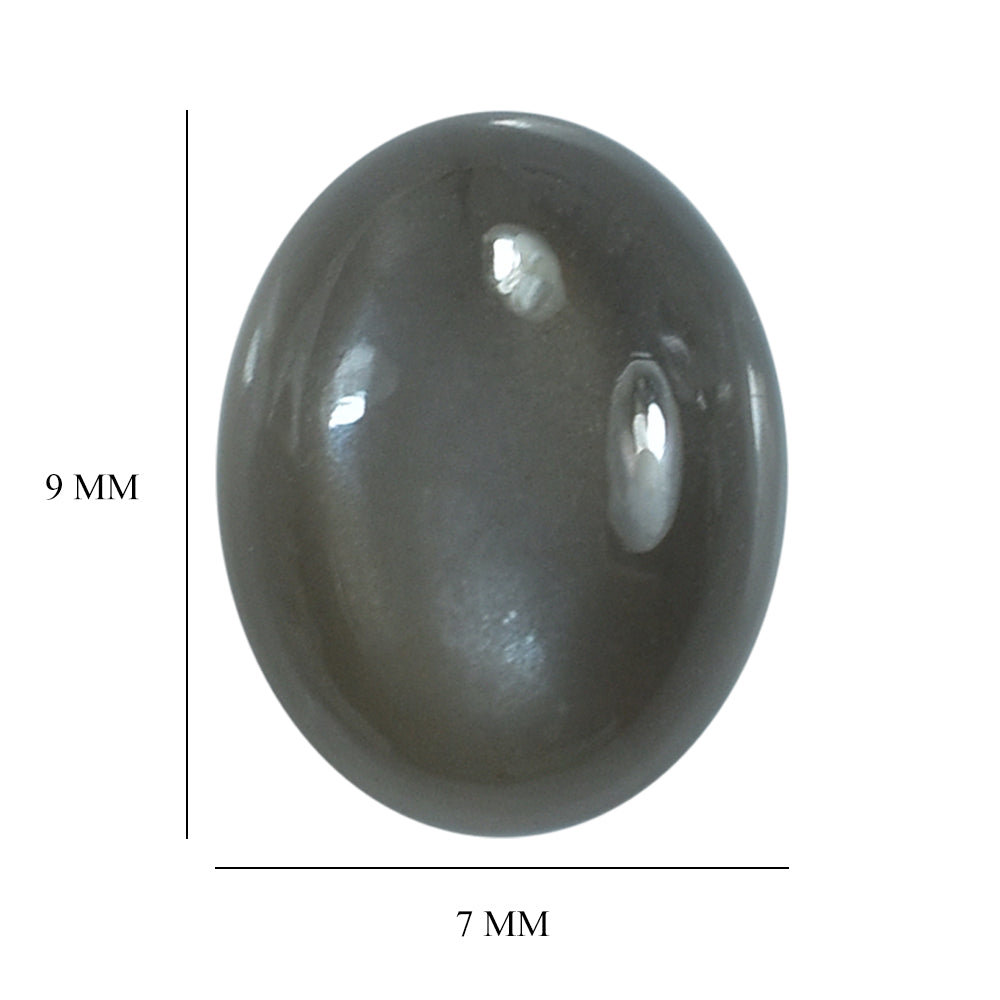 GREY MOONSTONE PLAIN OVAL CAB (DARK) 9.00X7.00 MM 1.81 Cts.