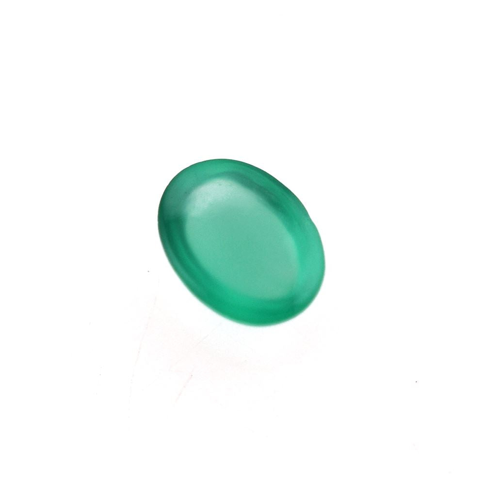 GREEN ONYX OVAL CAB 4X3MM 0.16 Cts.