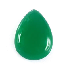 GREEN ONYX PEAR CAB 8X6MM 1.18 Cts.