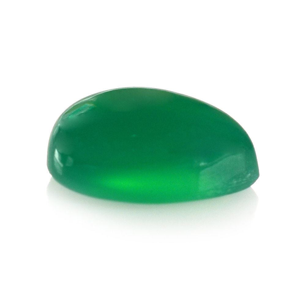 GREEN ONYX PEAR CAB 8X6MM 1.18 Cts.