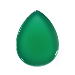 GREEN ONYX PEAR CAB 8X6MM 1.18 Cts.