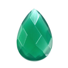 GREEN ONYX BRIOLETTE PEAR 12X8MM 2.43 Cts.