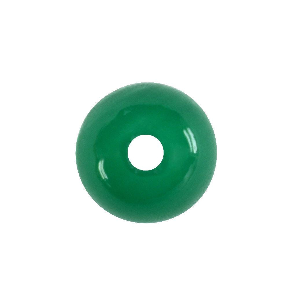 GREEN ONYX PLAIN ROUND BALLS (FULL DRILL 1.50MM) 6MM 1.48 Cts.