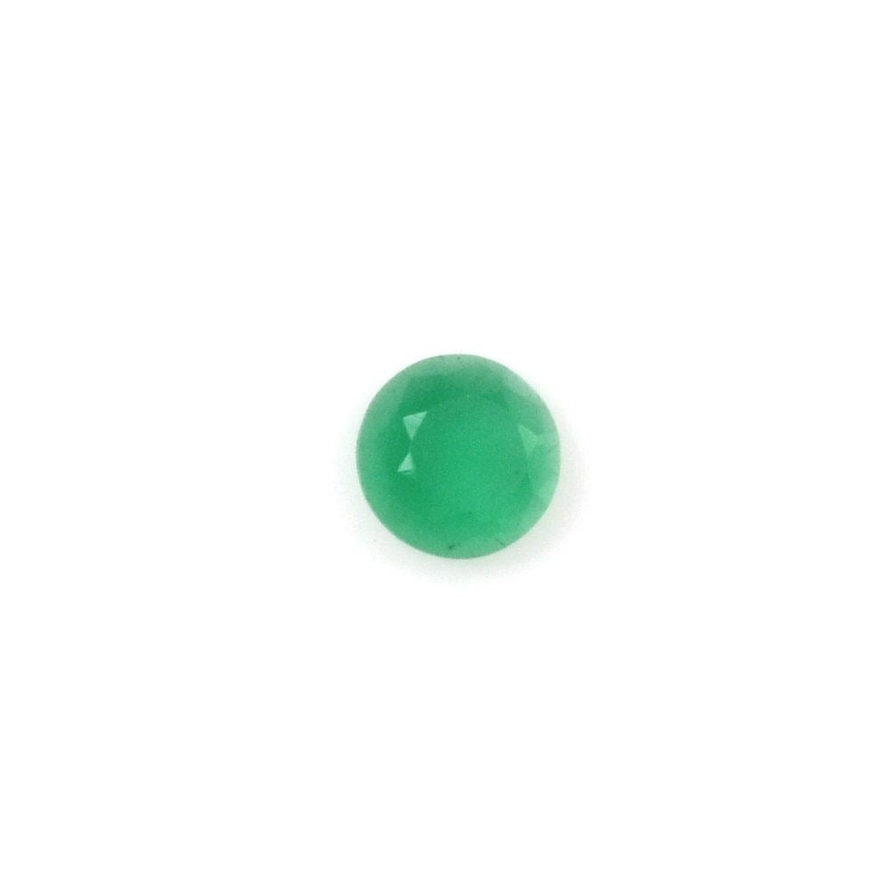 GREEN ONYX TABLE CUT ROUND CAB 2.50MM 0.06 Cts.