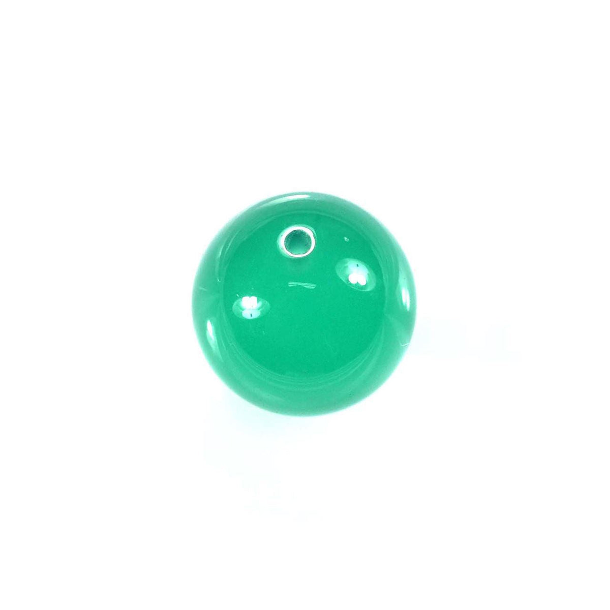 GREEN ONYX PLAIN ROUND BALL (LIGHT)(HI)(H/D_0.75) 10.00X10.00 MM 6.95 Cts.