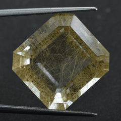 GOLDEN RUTILE QUARTZ STEP CUT OCTAGON 18.78X17.33MM 24 Cts.