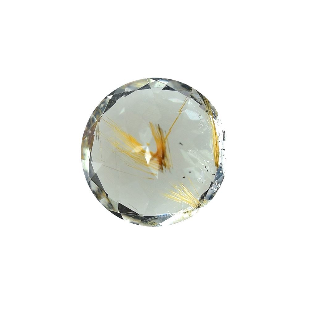 GOLDEN RUTILE QUARTZ CUT ROUND (GOLDEN RUTILE/MODED RUTILE) 8.00X8.00 MM 1.72 Cts.