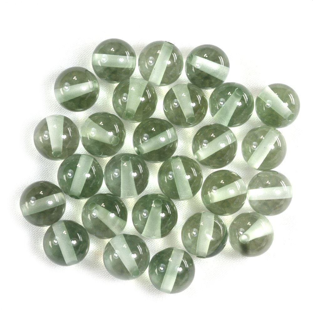 GREEN QUARTZ (SPECIAL) PLAIN ROUND BALLS (FULL DRILL 1.50MM) 10MM 6.85 Cts.