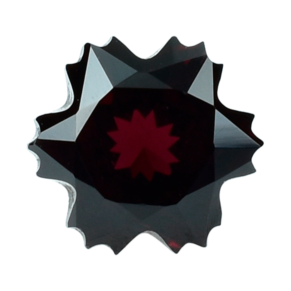 RED GARNET (OPEN) CUT SNOWFLAKE SHAPE 6MM (TH.-4.50MM) 1.40 Cts.