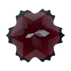 RED GARNET (OPEN) CUT SNOWFLAKE SHAPE 6MM (TH.-4.50MM) 1.40 Cts.