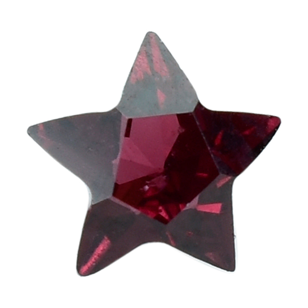 RED GARNET (OPEN) CUT STAR 4MM (TH:-2.60-3.00MM) 0.29 Cts.