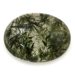 GREEN RUTILE QUARTZ OVAL CAB 16X12MM 9.33 Cts.