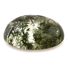 GREEN RUTILE QUARTZ OVAL CAB 16X12MM 9.33 Cts.