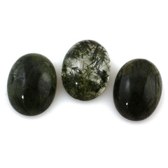 GREEN RUTILE QUARTZ OVAL CAB 16X12MM 9.33 Cts.