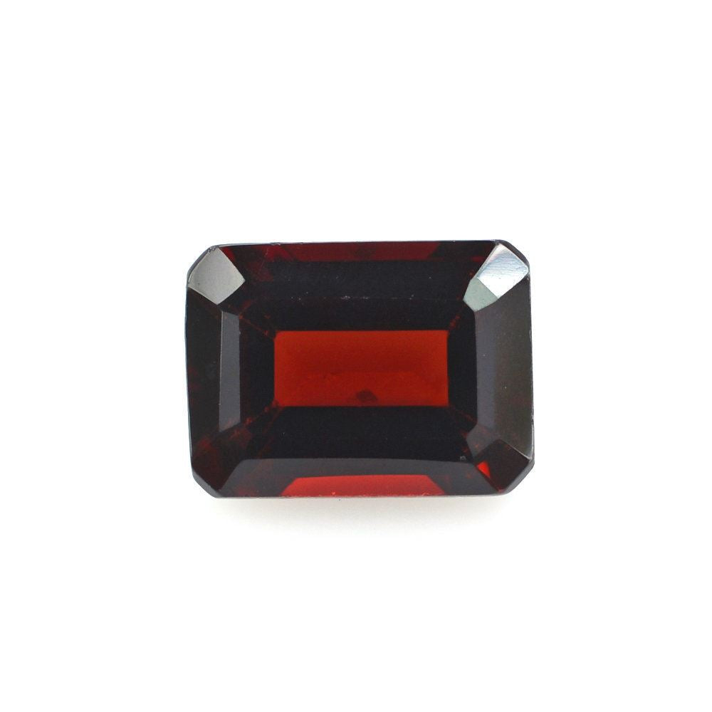 DARK RED GARNET CUT OCTAGON 8X6MM 1.80 Cts.