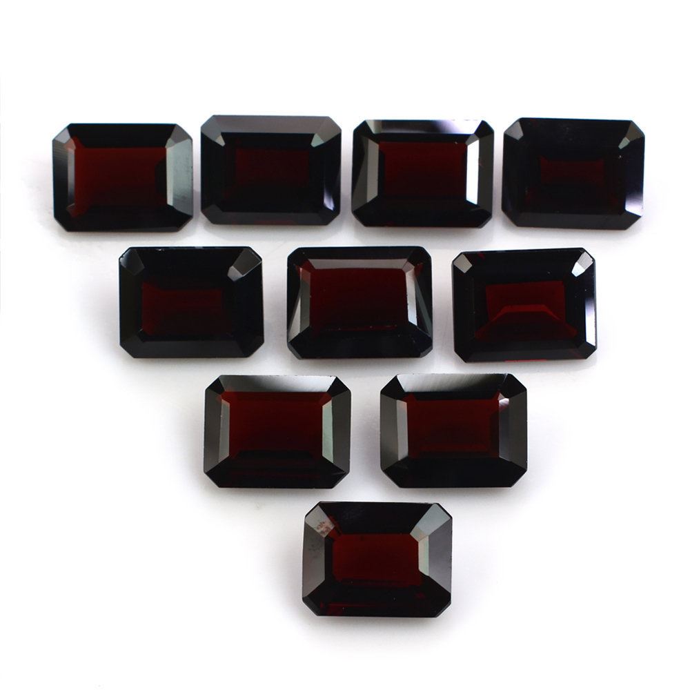 DARK RED GARNET CUT OCTAGON 9X7MM 2.43 Cts.