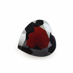 DARK RED GARNET CUT HEART (CLEAN) 9MM 2.65 Cts.