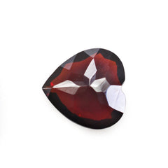 DARK RED GARNET CUT HEART (CLEAN) 9MM 2.65 Cts.